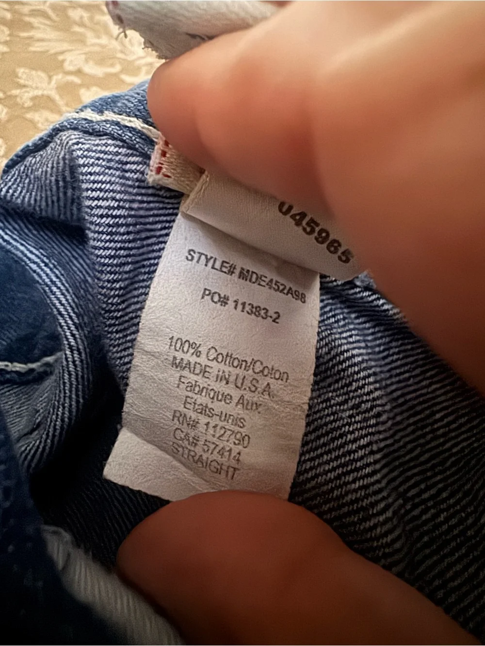 Vintage Joey True Religion Straight Jeans - Indigo Blue Wash